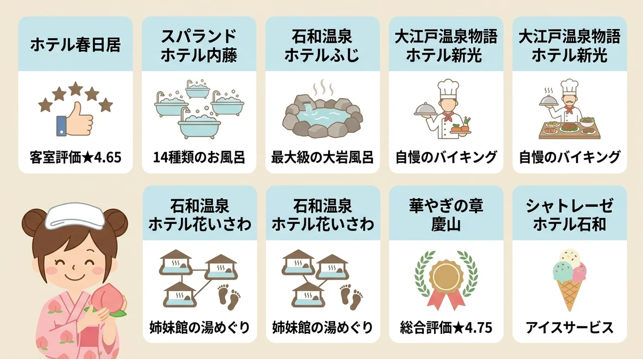 子連れにおすすめの石和温泉宿・旅館7選