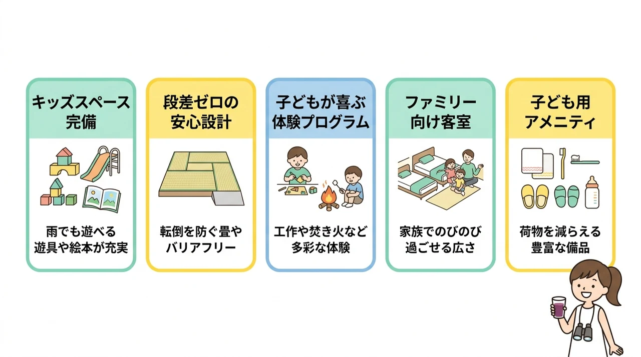 子連れファミリーが満足する5つの魅力