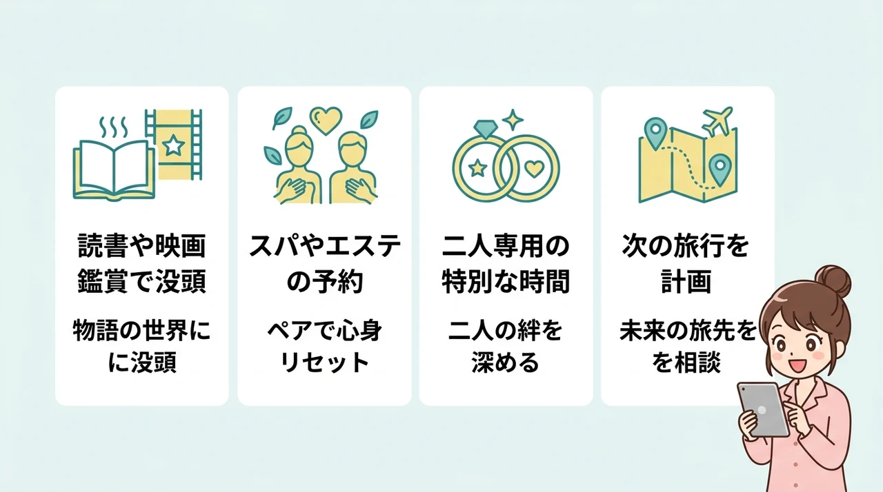 天候に左右されない連泊時の過ごし方