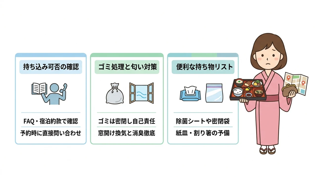 素泊まり温泉宿を快適にする持ち込みマナーと事前準備