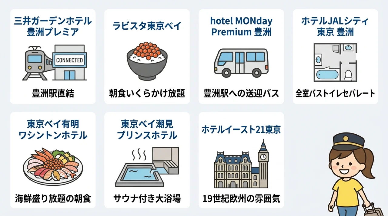 キッザニア周辺で子連れ宿泊に最適なホテル7選