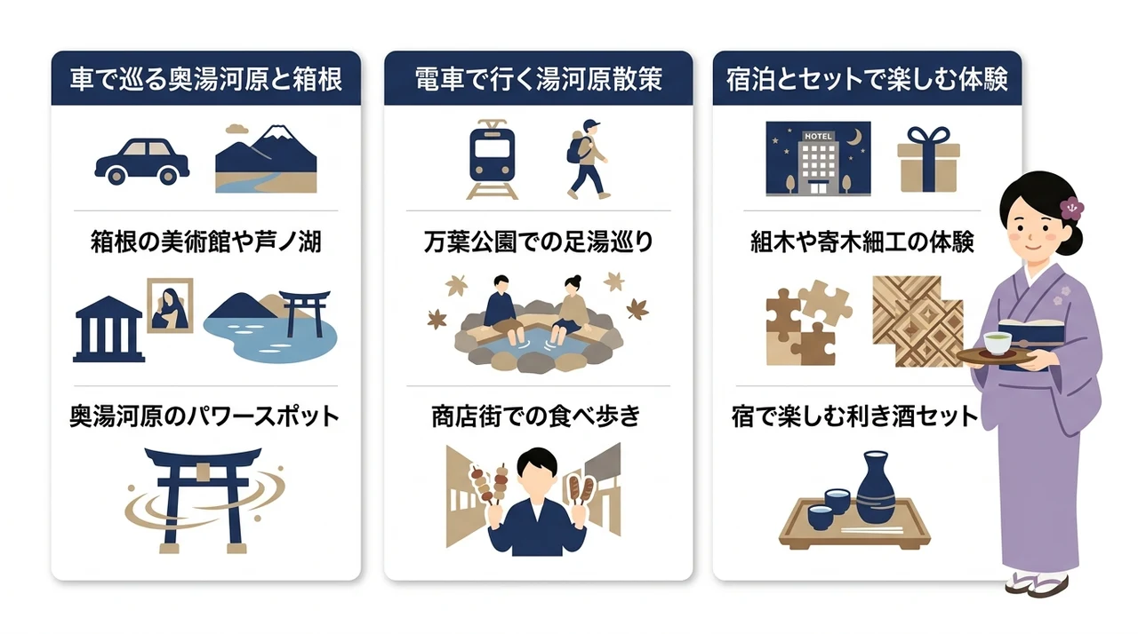 湯河原温泉の高級宿で過ごす周辺観光モデルコース
