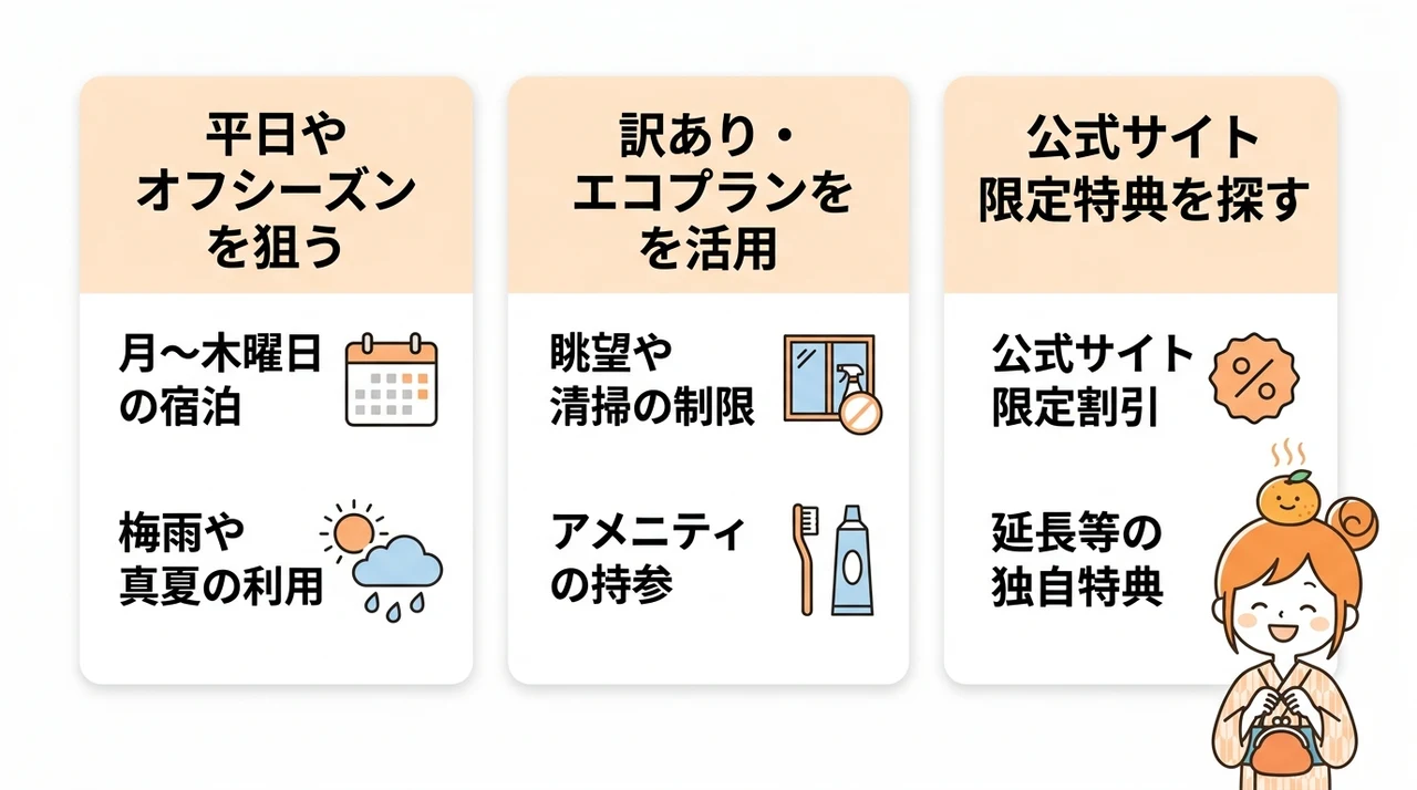 湯河原温泉の格安宿をさらに安くする予約のコツ
