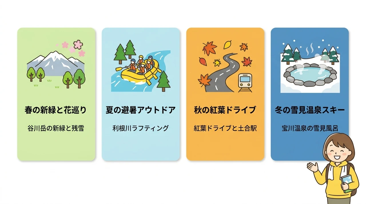 【季節別】みなかみ温泉観光のおすすめモデルコース