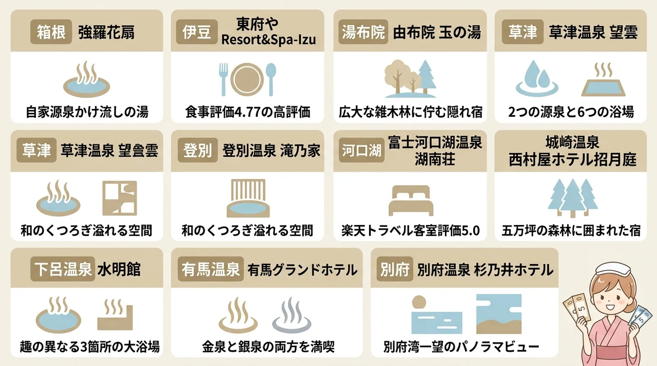 5と0のつく日対象!おすすめ露天風呂付き客室10選