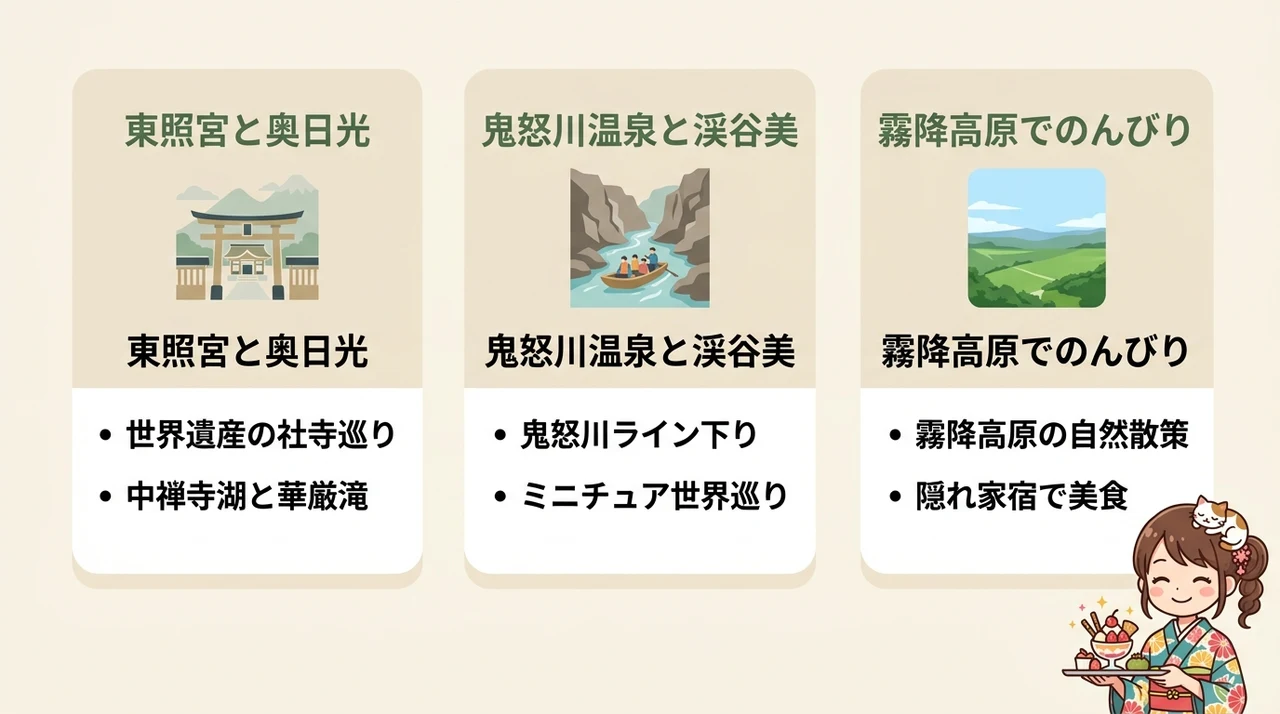 世界遺産観光と組み合わせる記念日モデルコース