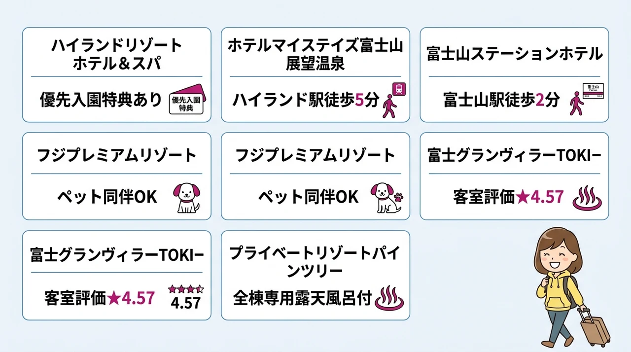車なしで行く富士急ハイランド周辺ホテルおすすめ6選