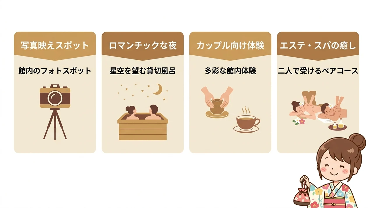 ふたりの時間を彩る館内での過ごし方と楽しみ方