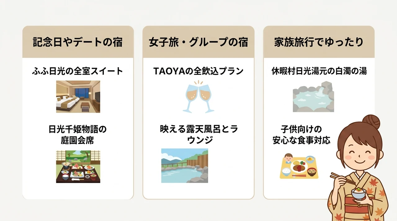 シーン別で考えるおすすめの湯波の宿