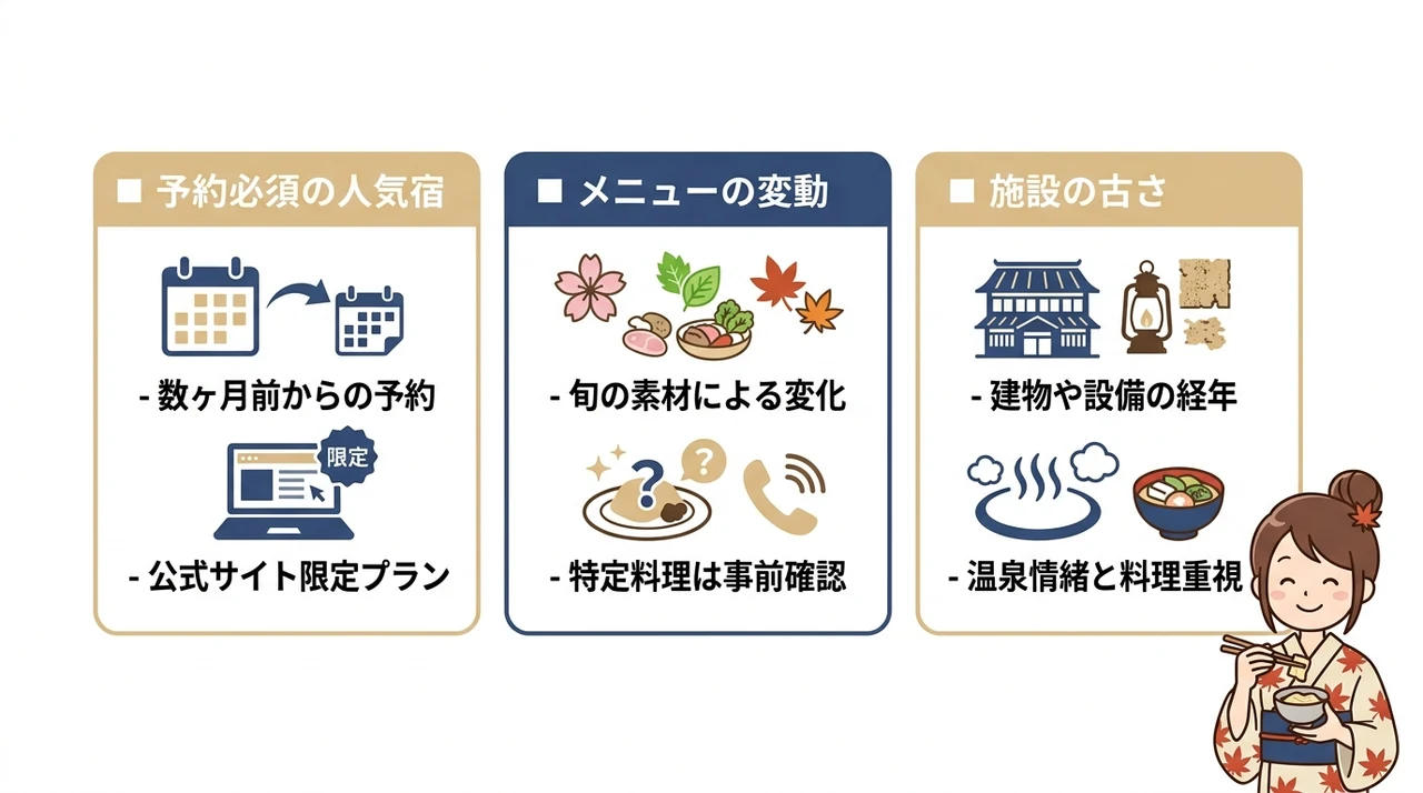 知っておきたい湯波料理宿の注意点