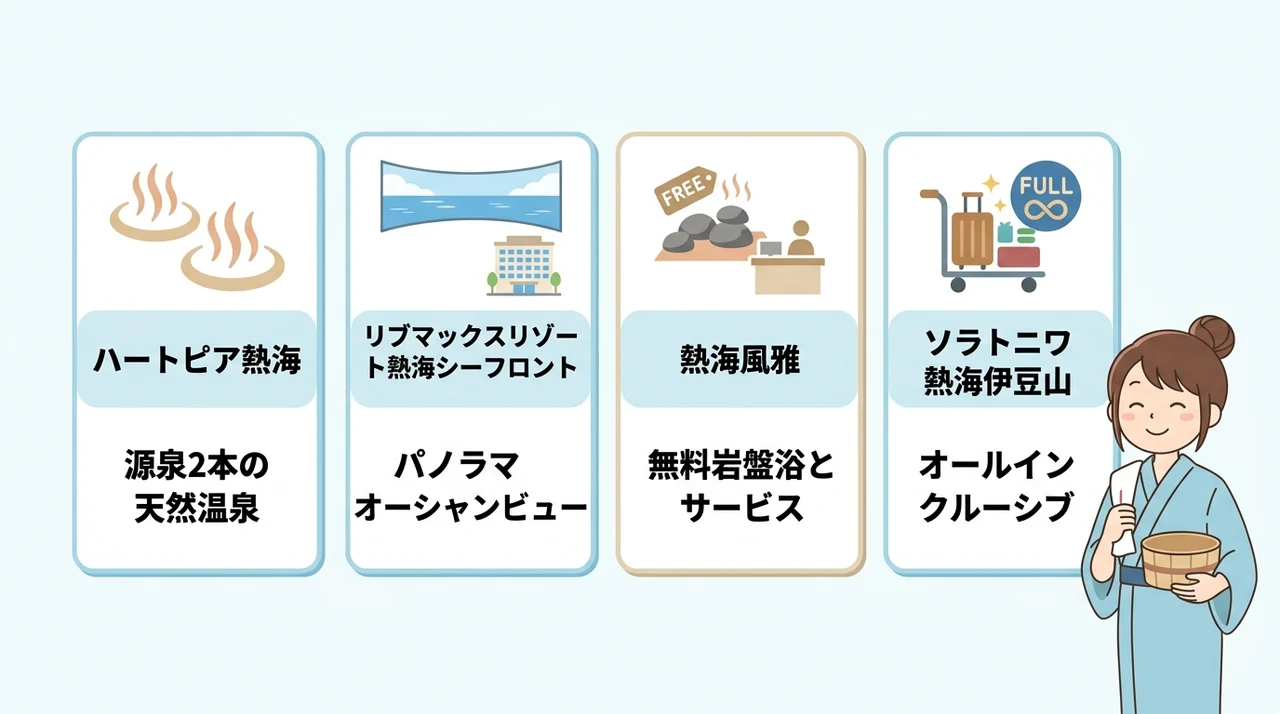 2万円台の熱海旅館で露天風呂付き客室を狙う