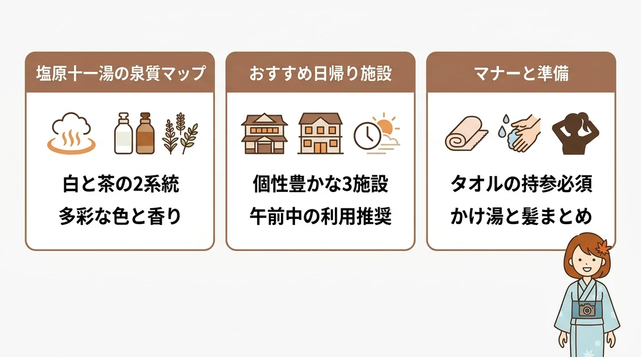 知って得する塩原温泉の泉質と日帰り入浴