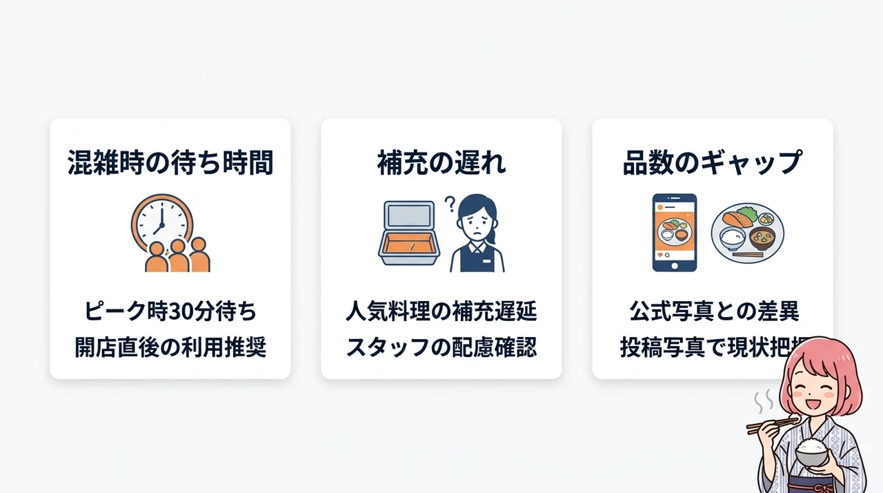 知っておきたい朝食会場の悪い評判と注意点