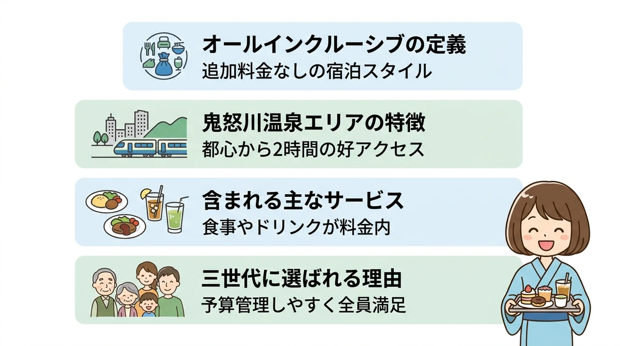 鬼怒川温泉のオールインクルーシブ宿とは？基本と魅力を解説