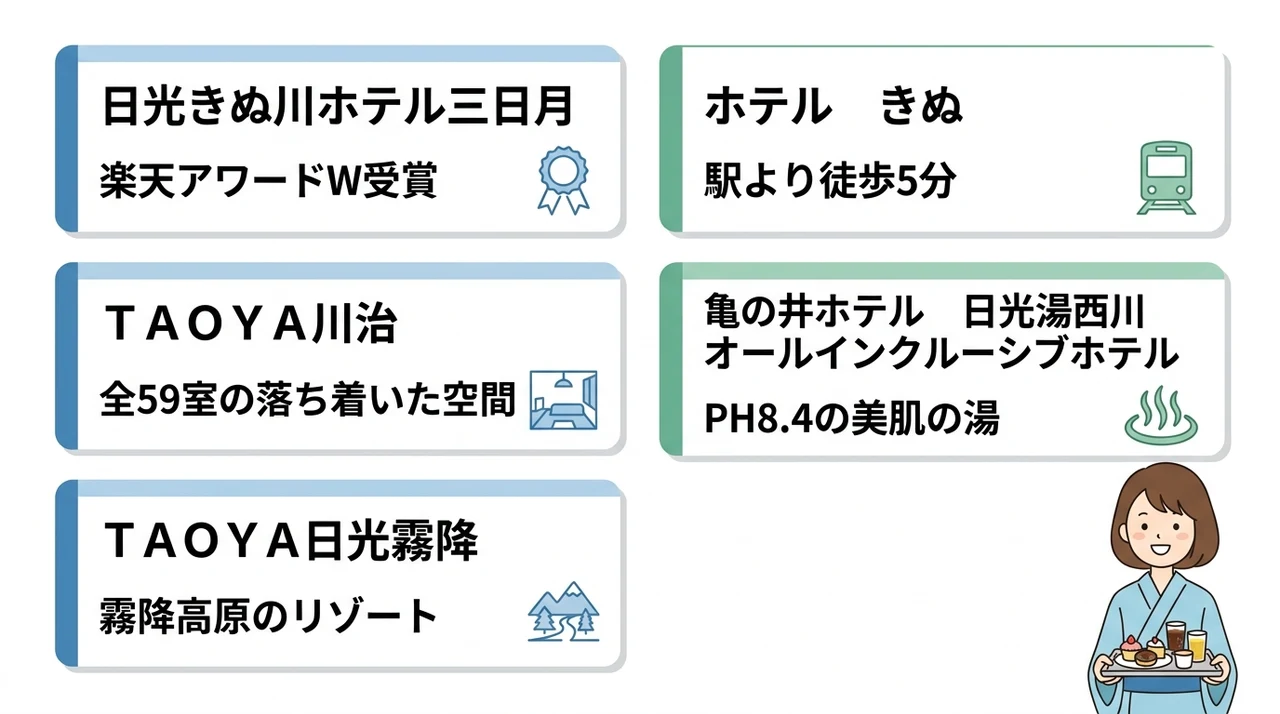 鬼怒川温泉のオールインクルーシブ宿おすすめ5選
