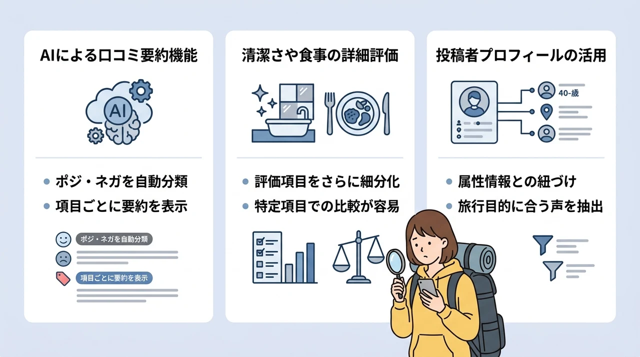 楽天トラベルの口コミシステム進化とAI活用