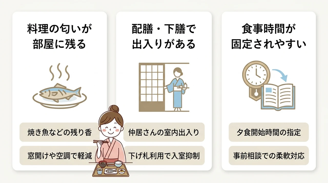 部屋食の宿で知っておくべき小さなデメリット
