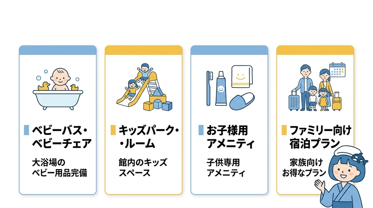 子連れファミリーに嬉しい設備とサービス
