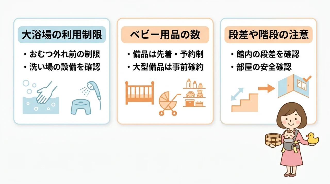 知っておきたい赤ちゃん連れ旅行の注意点