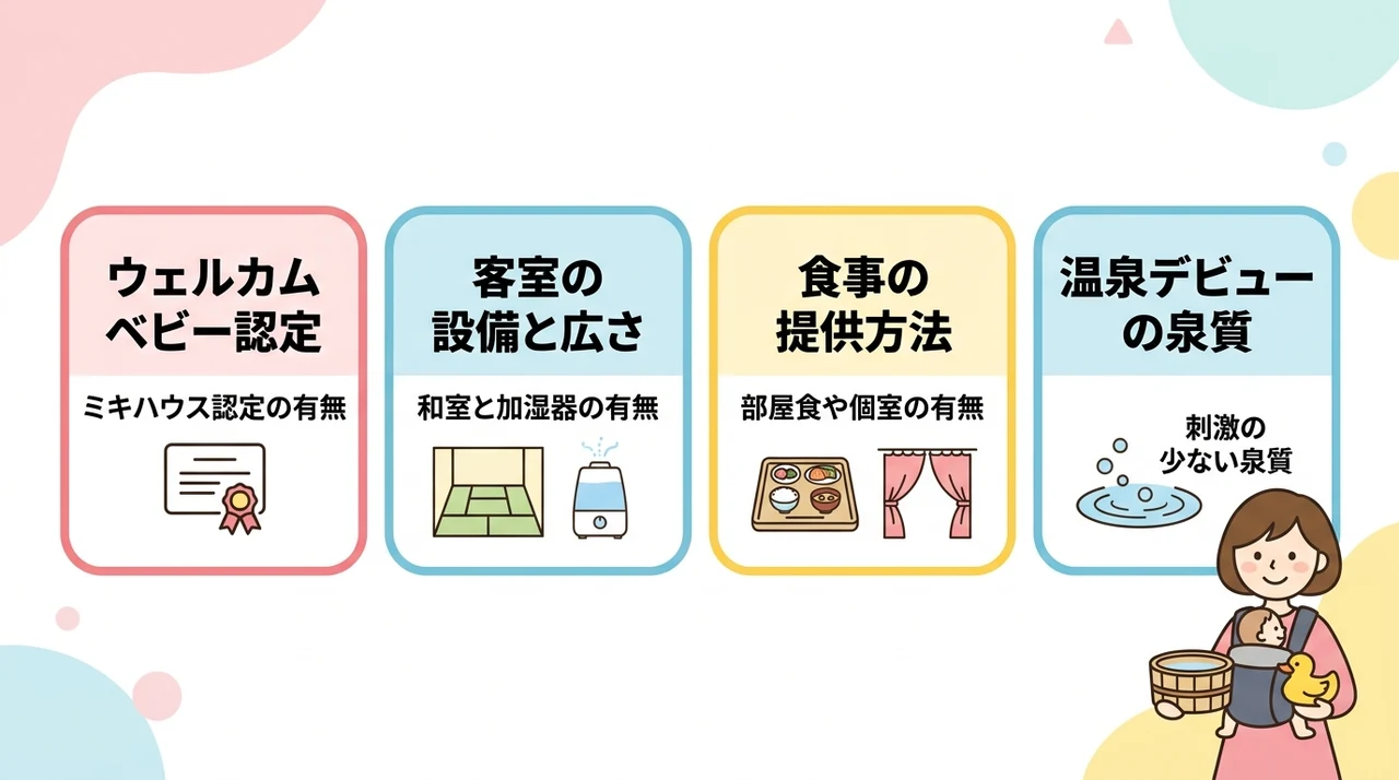 赤ちゃん連れに優しい宿の選び方