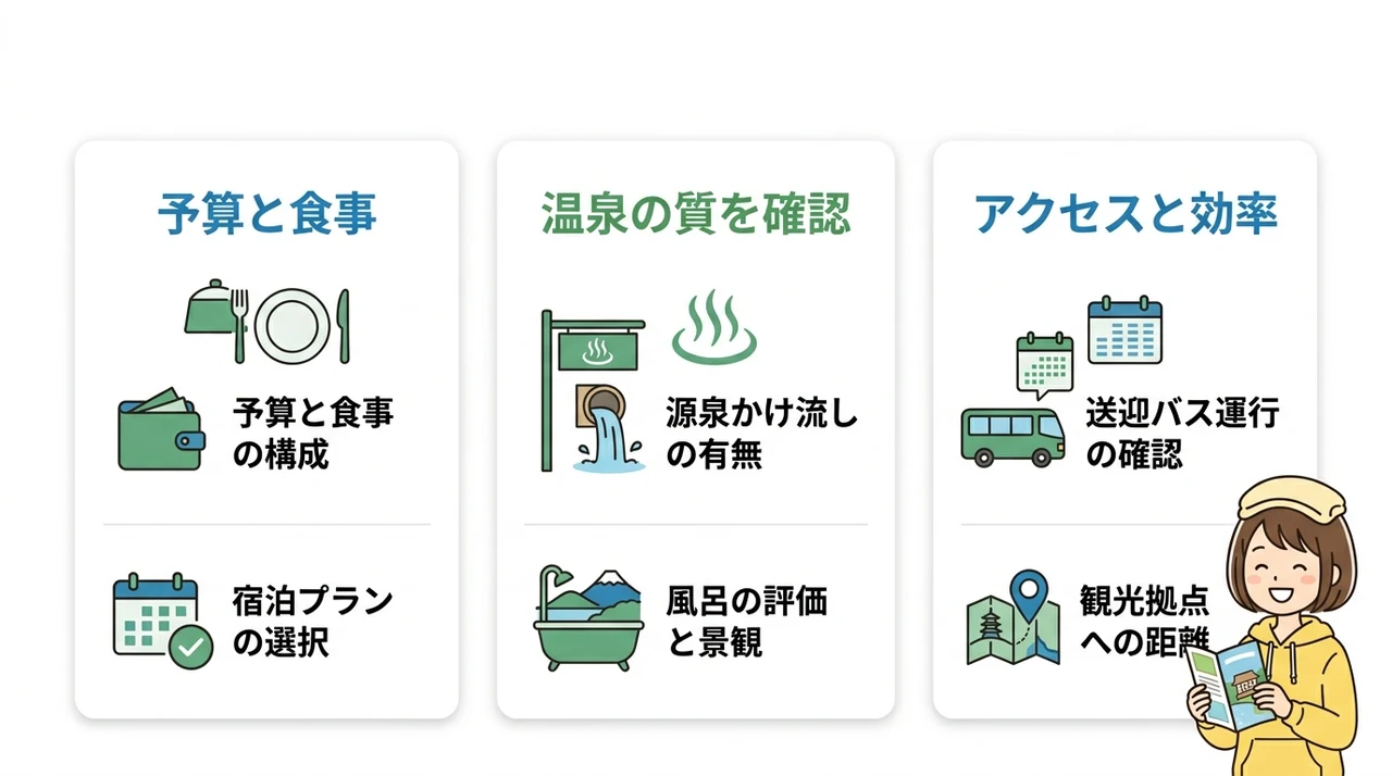 コスパ宿選びで失敗しないための3つのポイント