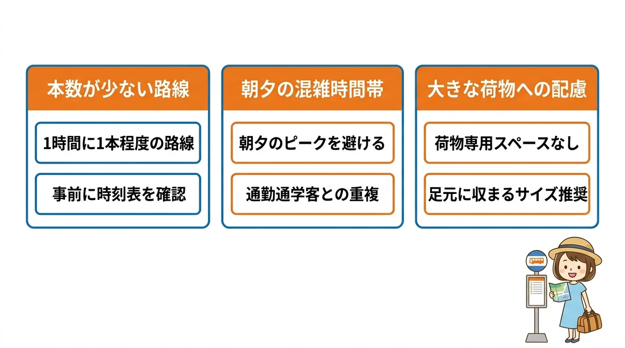 バス利用時に知っておくべき注意点