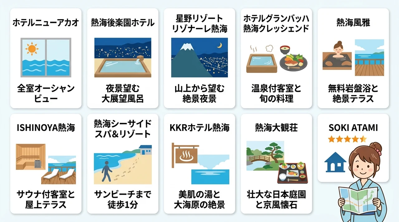熱海でおすすめの宿泊施設10選