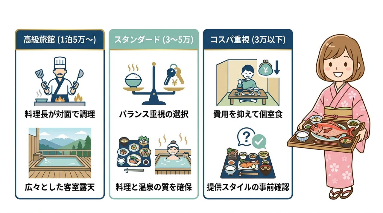 予算別で選ぶ！伊豆の個室食宿の料金相場
