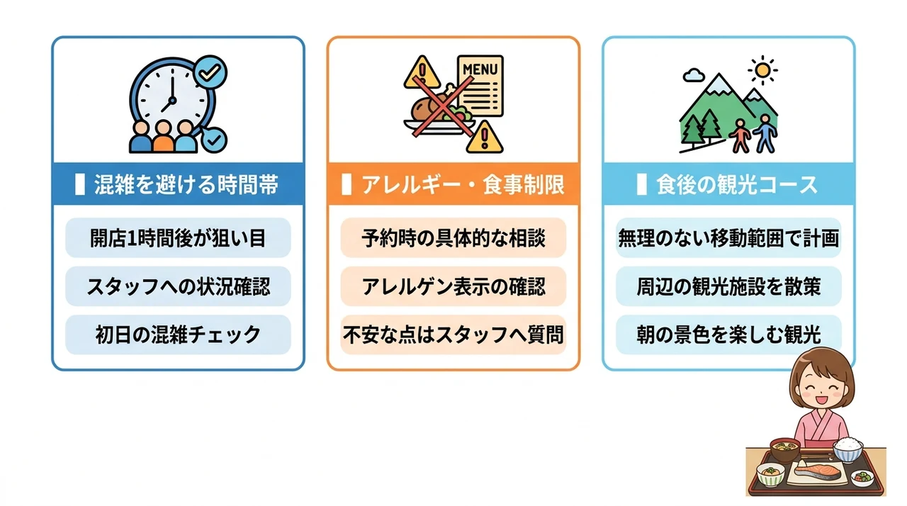 美味しい朝食をさらに楽しむための3つのポイント