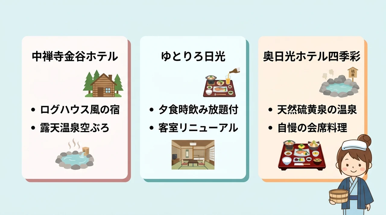 中禅寺湖・湯ノ湖の絶景を望む宿