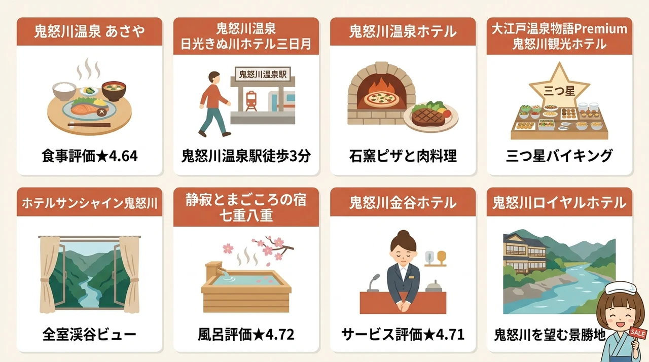 鬼怒川温泉でセールを狙えるお得な宿8選