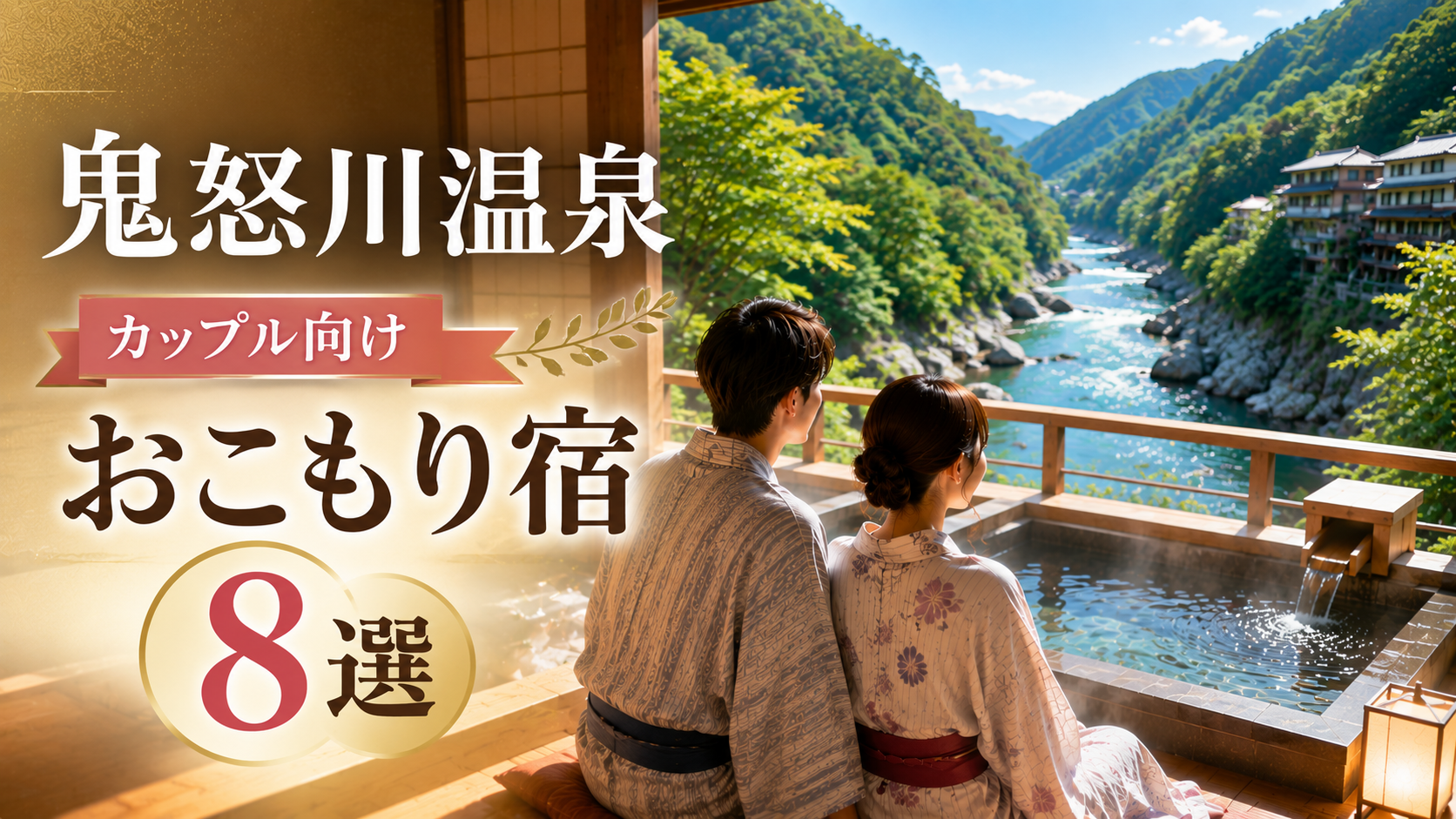 鬼怒川温泉のカップル向けおこもり宿8選を紹介するアイキャッチ