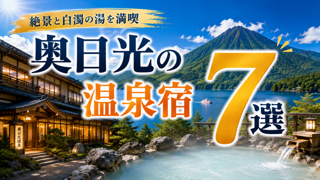 奥日光の温泉宿おすすめ7選｜中禅寺湖と男体山、白濁の露天風呂を望む温泉旅館