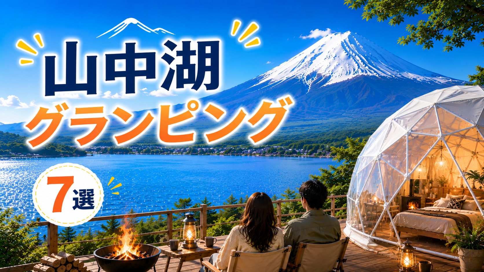 富士山と山中湖を望むドームテントのグランピング施設おすすめ7選