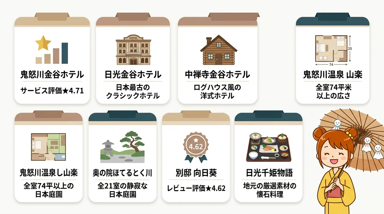 雨の日でも満喫できる日光の宿おすすめ7選