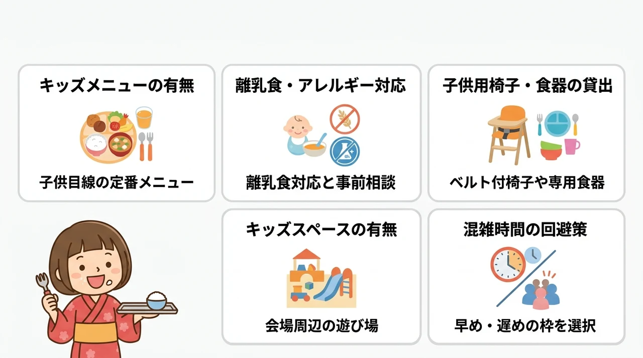 子連れバイキング宿を選ぶ5つのチェックポイント