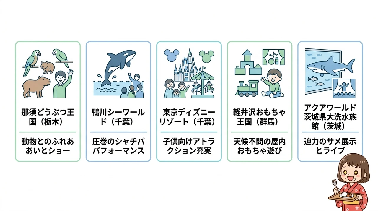 子連れ旅行の満足度をさらに高める周辺観光情報