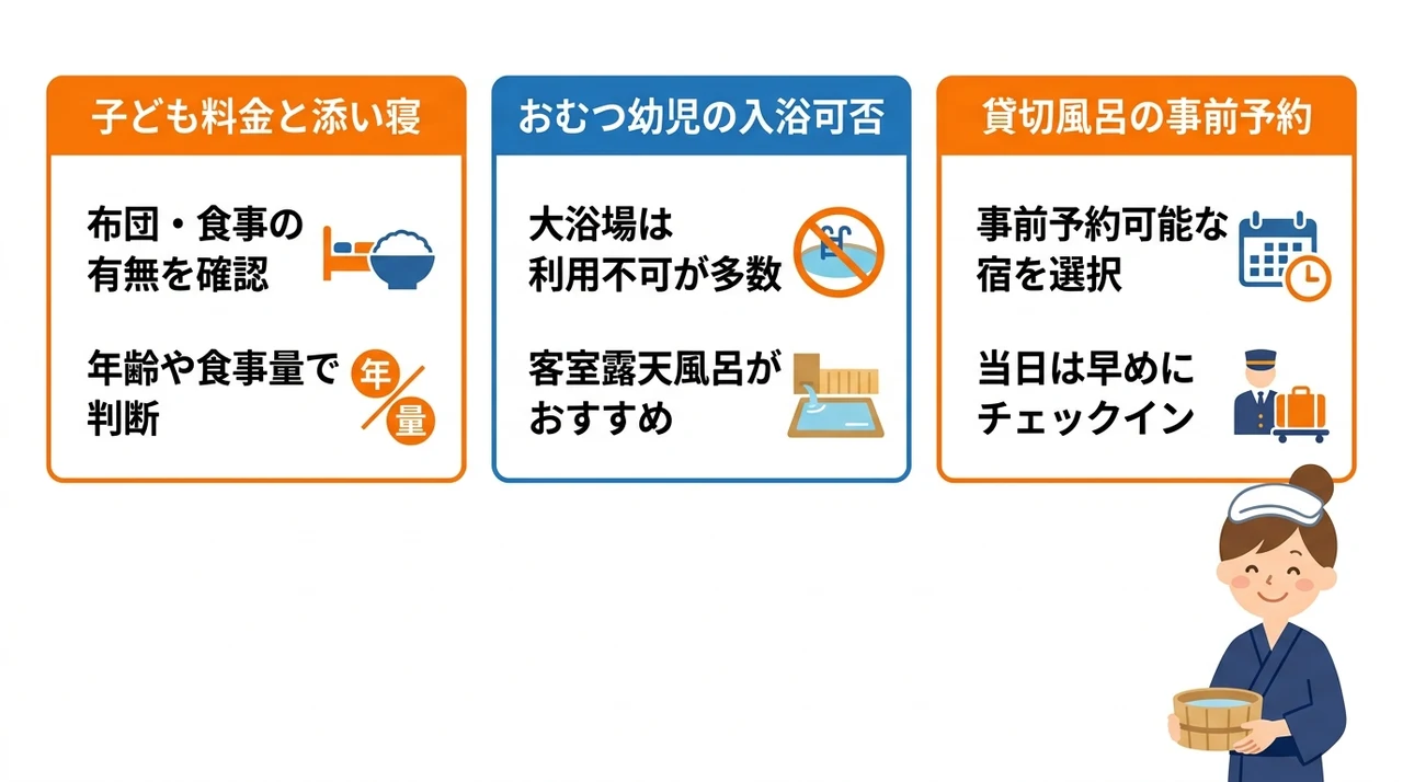 家族連れが知っておくべき注意点