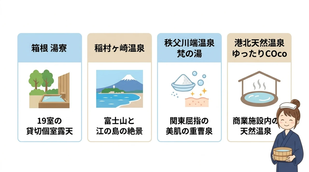 日帰りで楽しむ関東の貸切風呂スポット