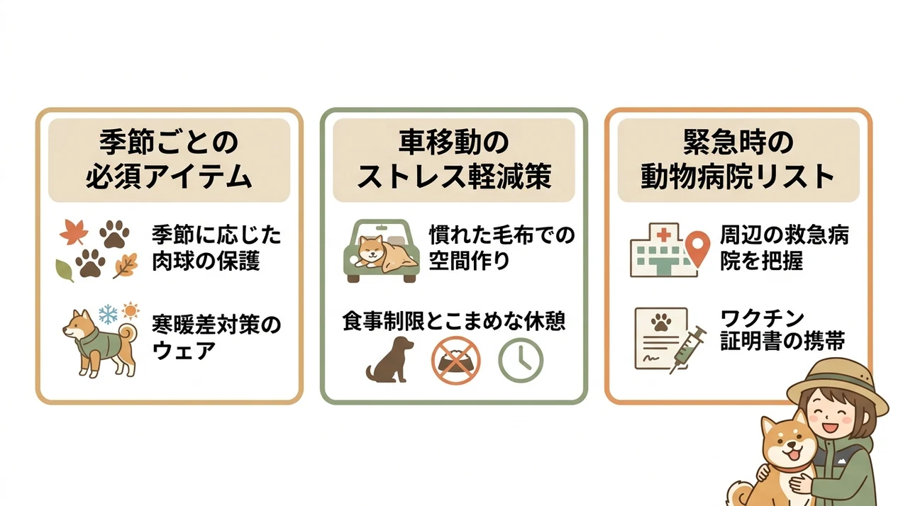 愛犬との旅行をさらに楽しむ持ち物と準備