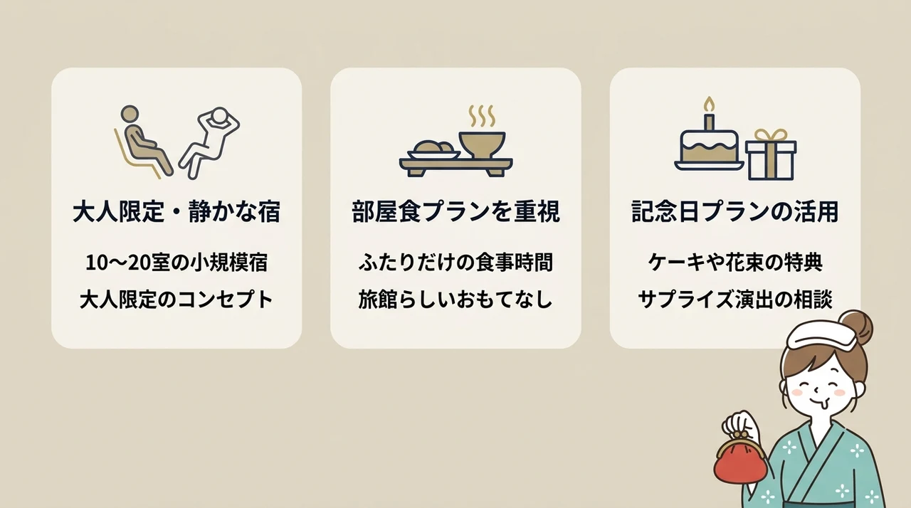 カップルにおすすめの大人な宿選びのコツ