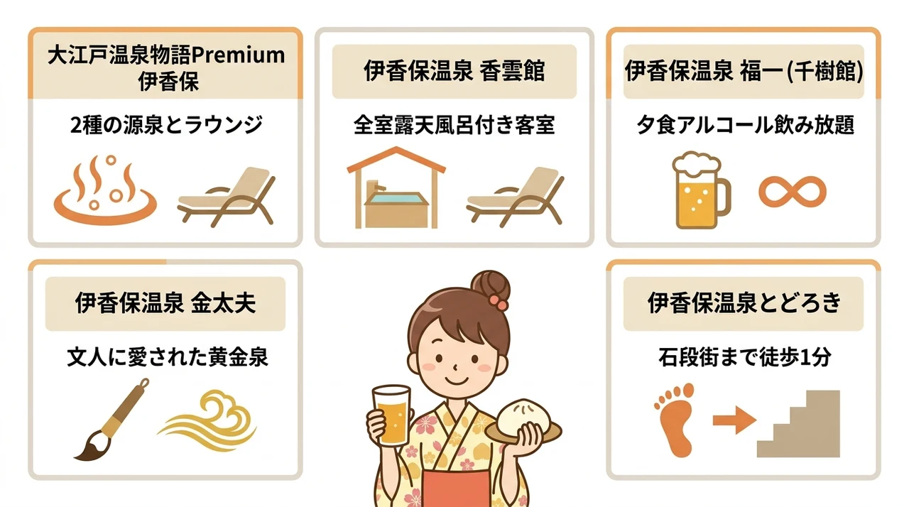 伊香保温泉のオールインクルーシブ宿おすすめ5選