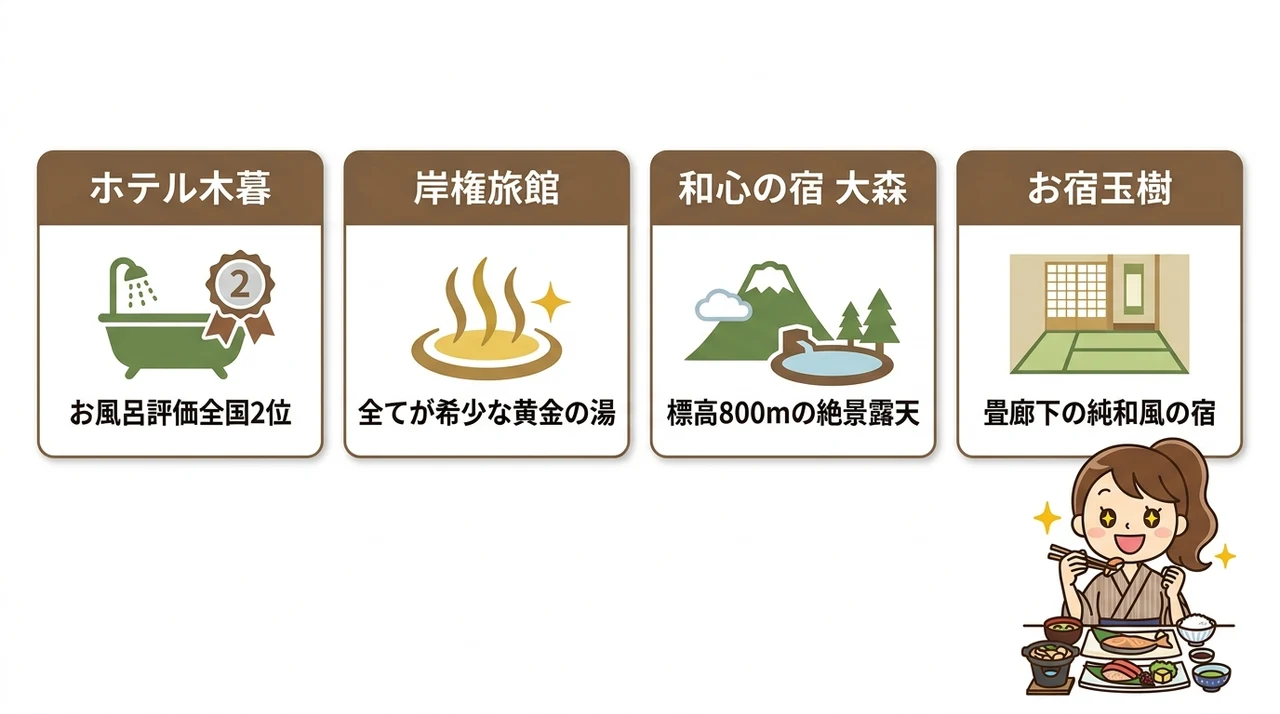 上州牛や地元食材を味わう会席料理の宿