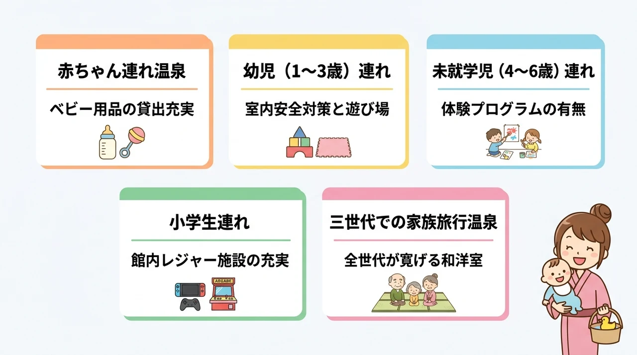 年齢別で選ぶ!子供が楽しめる温泉宿のポイント