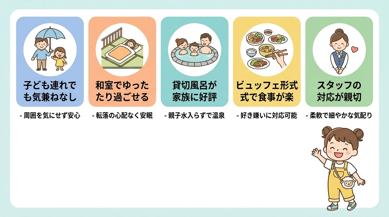 子連れファミリーが実感した良い口コミ