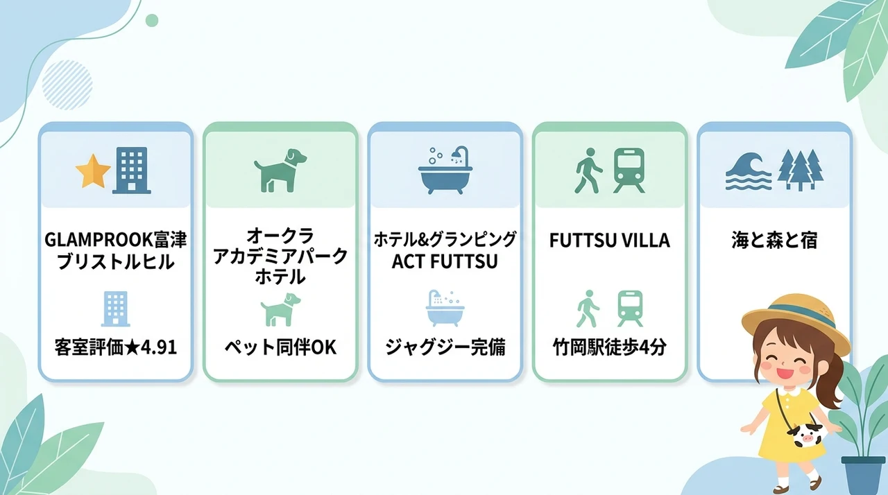 マザー牧場デート後に泊まるカップル向け周辺ホテル7選