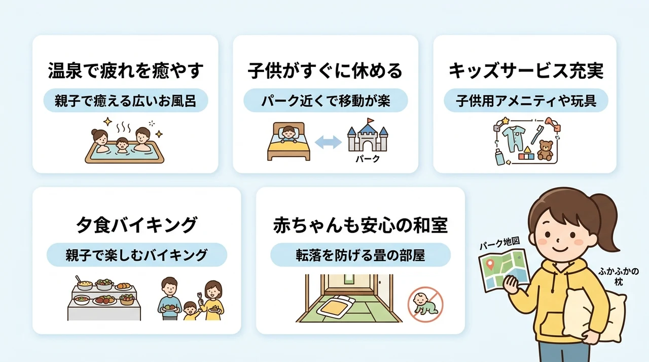 家族連れが実感した宿泊の良い口コミ
