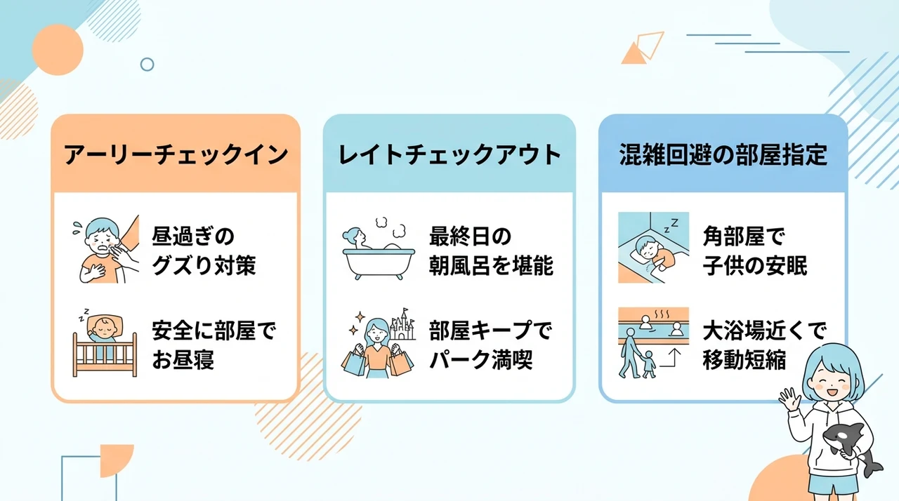 ファミリー旅行の疲れを軽減する宿泊テクニック