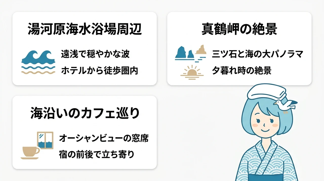 海が見える散策スポットと過ごし方