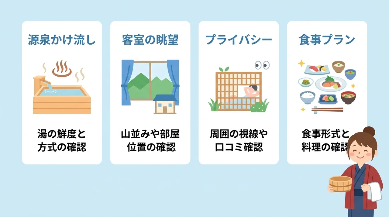 露天風呂付き客室の失敗しない選び方
